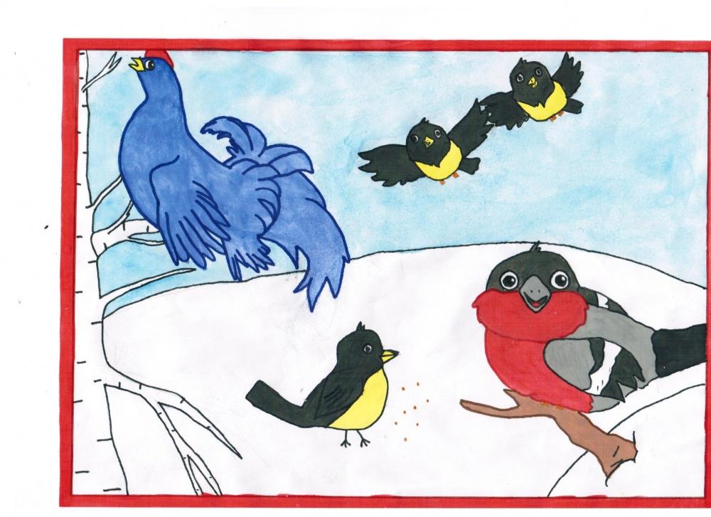 Мария Паяшева: Зимующие птицы