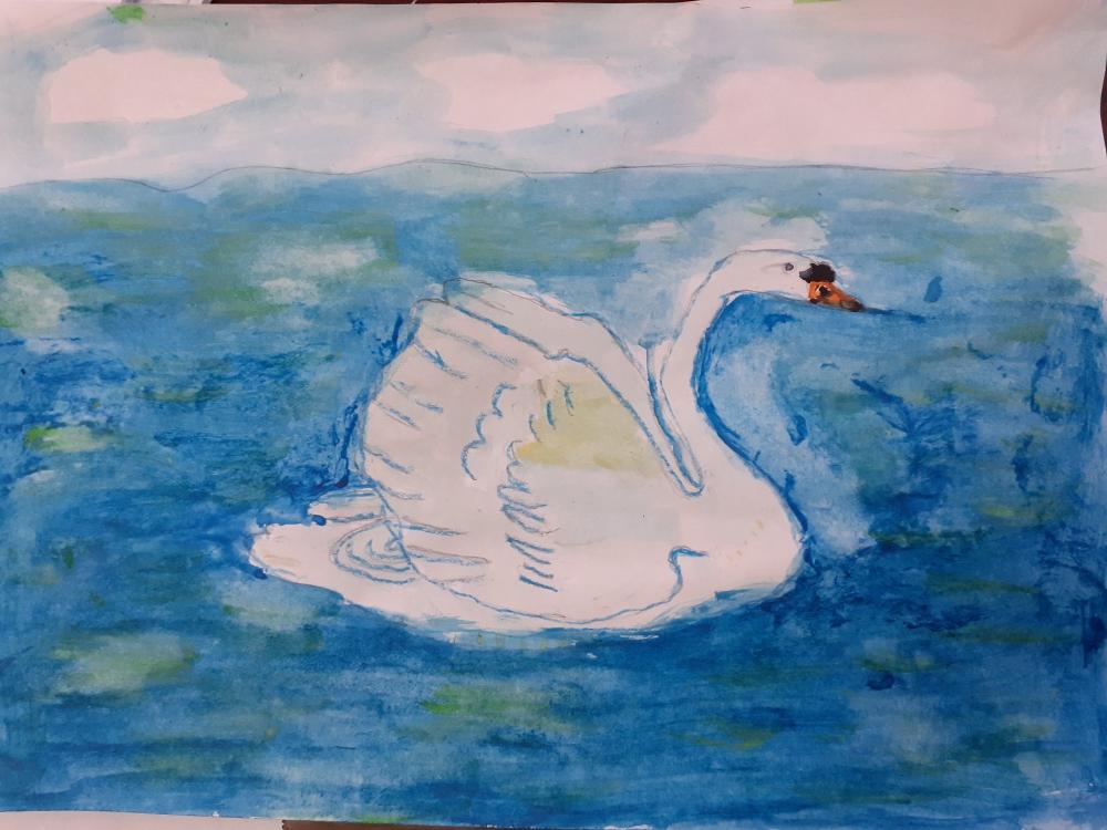 Ильвир Гатиятов: Лебедь на озере