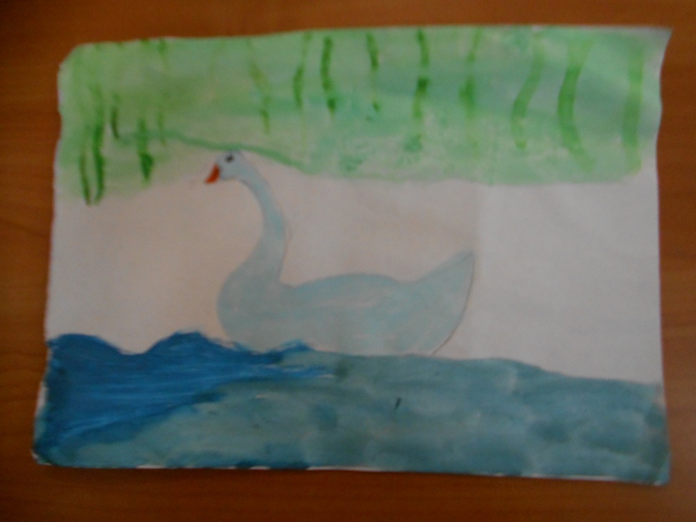 Егор Тимонин: Лебедь в пруду