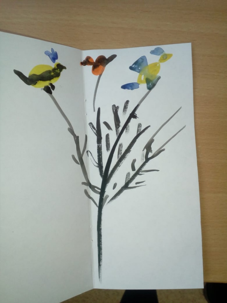 Юлиана Мухаматдинова: Птицы на дереве
