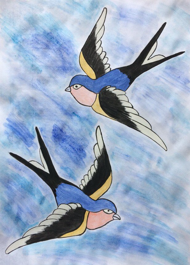 Как нарисовать ласточку для детей. Рисование Ласточка. Рисование перелетные птицы Ласточка. Ласточка цветными карандашами. Ласточка рисунок.