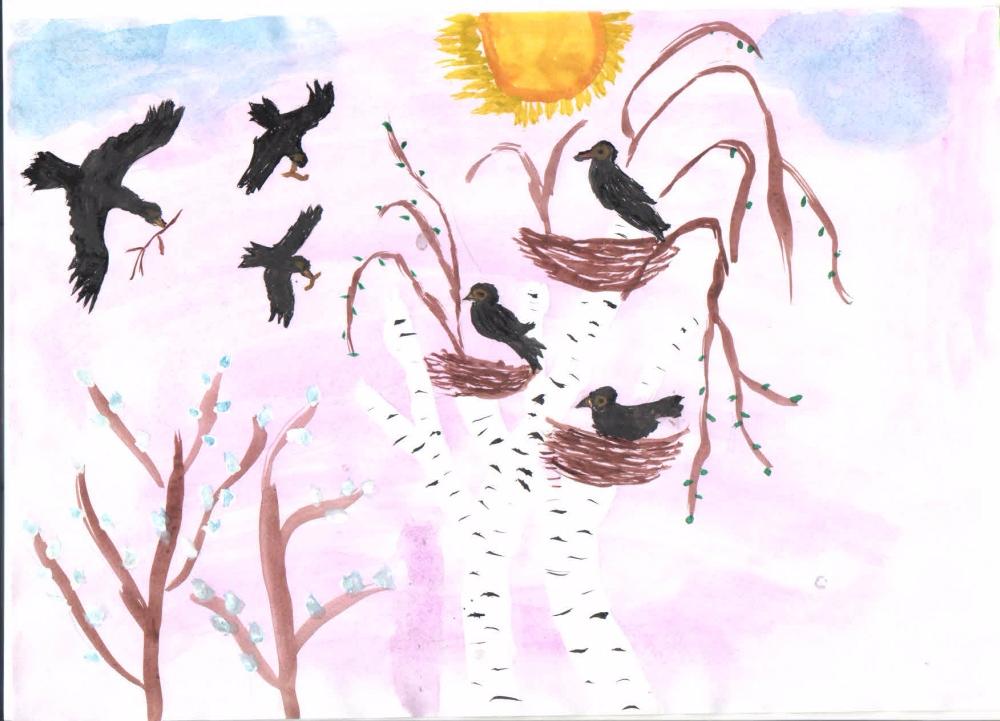 Рисование в старшей группе грачи прилетели. Рисование птицы прилетели. Рисование птицы весной в подготовительной. Рисование в подготовительной группе птицы весной.