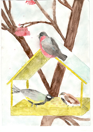Алина Гибадуллина: Птичья столовая.