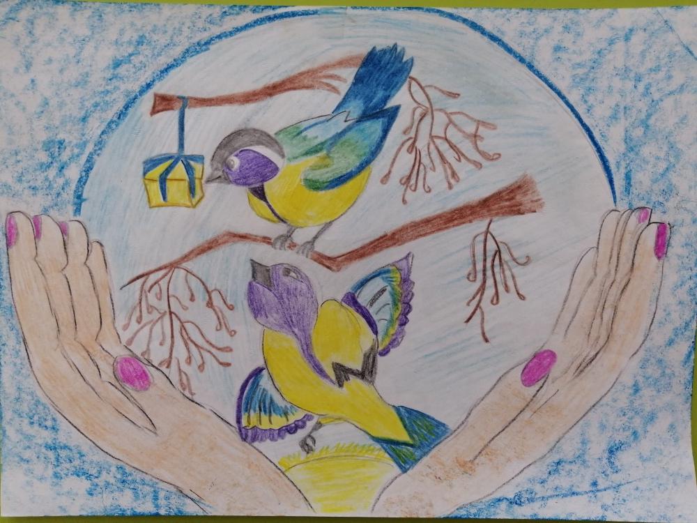 Рисунок берегите птиц. Синица в руках зарисовка. Синица в руке иллюстрация. Синица в руках рисунок. Берегите птиц рисунок.